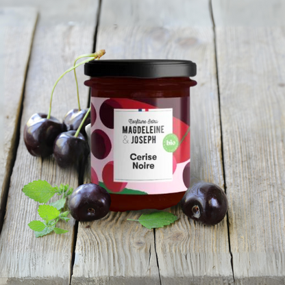 Confiture de cerise noire Bio (240g)