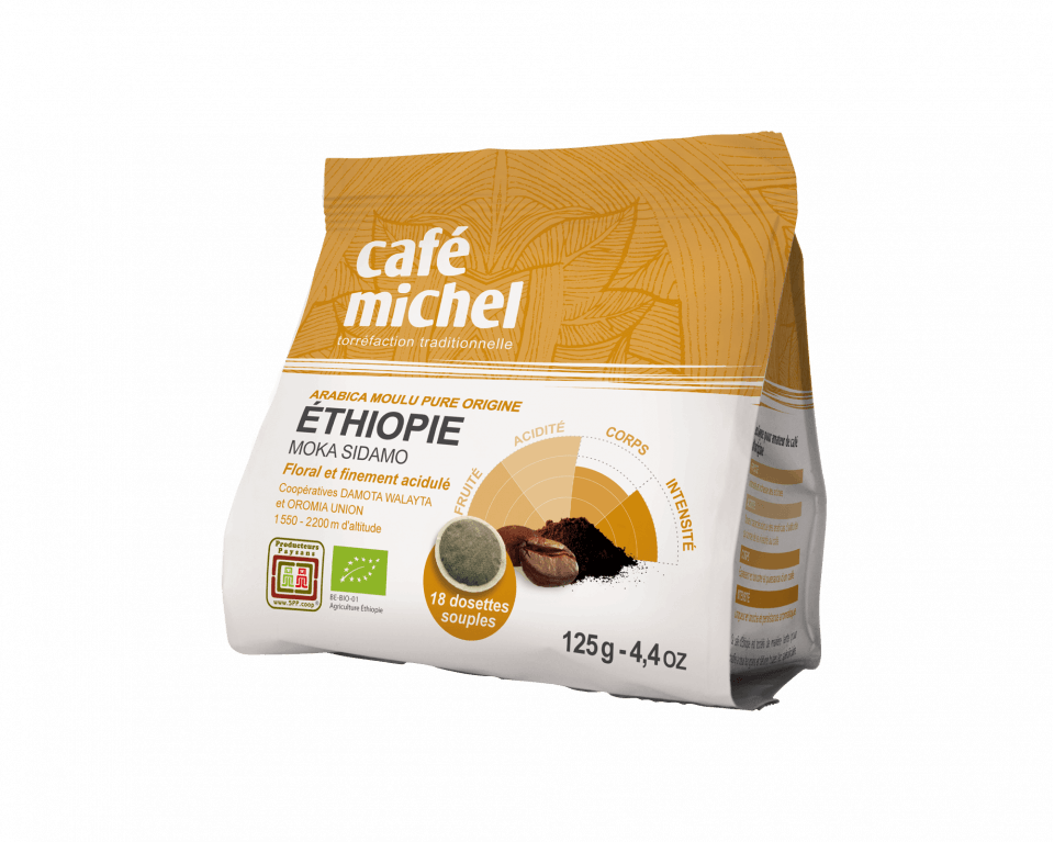 Café Éthiopie BIO en dosettes souples (Senseo) - Du Bonheur Dans La Musette