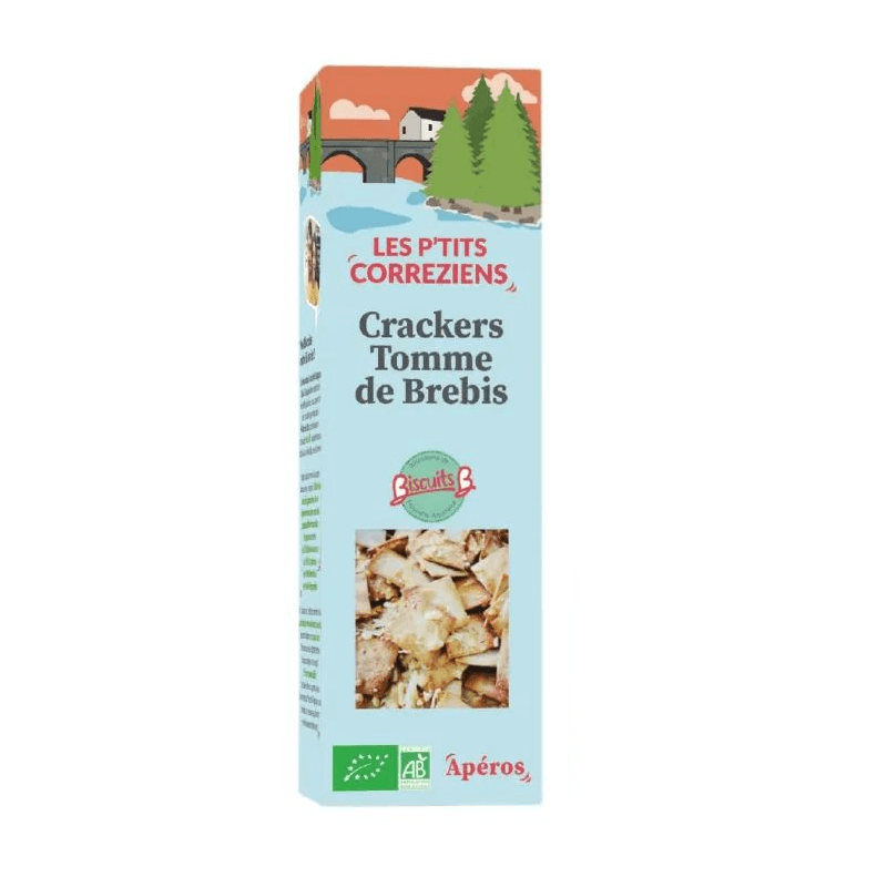 Crackers tomme de brebis Bio (80g) - Du Bonheur Dans La Musette